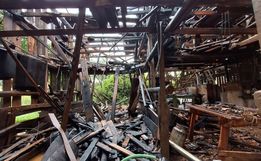 Incêndio atinge galpão no interior de Guarujá do Sul