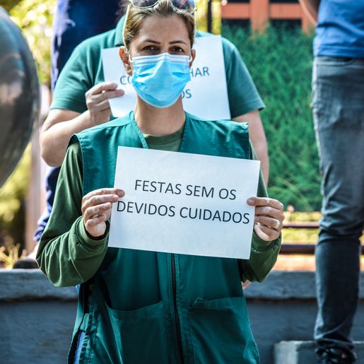 VÍDEO: profissionais da Saúde da região fazem ato em defesa da vida