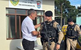 Subdestacamento da PM é reinaugurado no Alto São Mateus em Marmeleiro