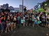 Cedrenses lotam a praça central a espera do Papai Noel em São José do Cedro