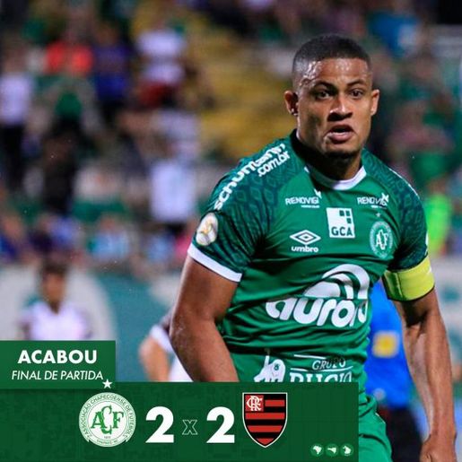 Chape joga bem, segura pressão e empata com Flamengo na Arena Condá 