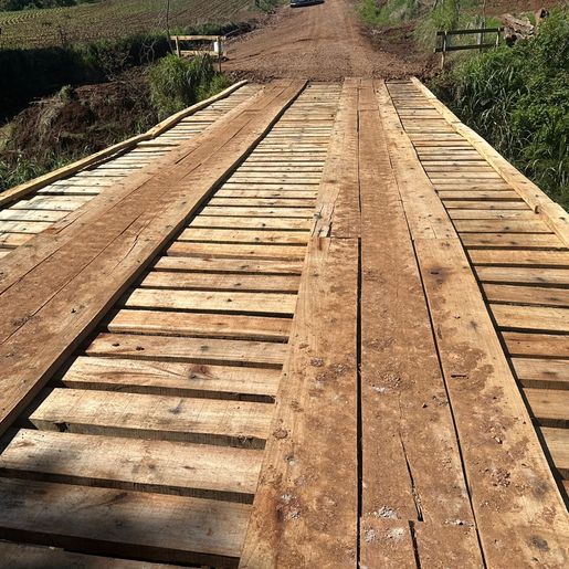 Trânsito é liberado na ponte entre Baixo Arara e Alto Arara após obras de recuperação