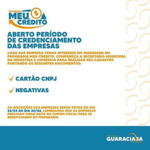 VÍDEO: prefeitura lança oficialmente o programa Meu Crédito