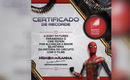 Cine Peperi recebe o Certificado de Recorde da Sony Pictures 