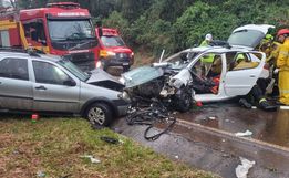 Grave acidente deixa 10 pessoas feridas no Oeste de SC