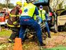 Colisão em lixeira e árvore deixa homem ferido em SMO; vídeo