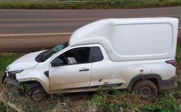 Veículo furtado em Itapiranga é encontrado abandonado em Descanso após acidente