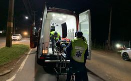 Acidente de trânsito deixa motociclista ferido na Willy Barth