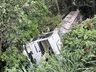 Caminhão de SMO sai da pista e cai em ribanceira na BR 163, em Guaraciaba