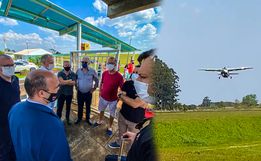 VÍDEOS: Empresa aérea inicia voos regulares em São Miguel do Oeste