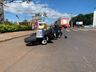 Motociclista é socorrido em estado grave após sofrer queda na Willy Barth