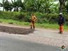 Empresa realiza Operação Tapa Buracos na SC 163