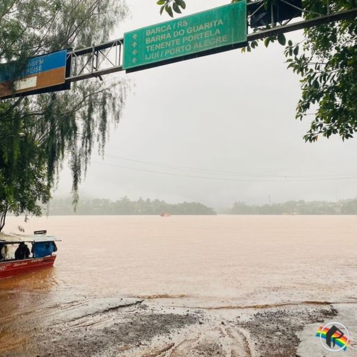 Nível do Rio Uruguai volta a subir em Itapiranga