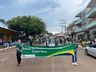 Linha do tempo sobre agricultura e indústria foi trabalhado no desfile cívico