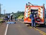 VÍDEO: Motociclista morre após colisão com caminhão na SC-163