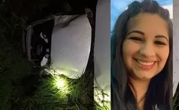 Técnica de enfermagem morre após ser ejetada de veículo durante capotamento em Quilombo