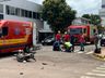Motociclista fica ferido em colisão contra carro no bairro Sagrado Coração