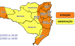 Oeste de SC pode ter até 37°C e risco de temporais nos próximos dias