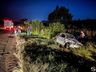 VÍDEO: capotamento deixa feridos na BR-163 em São Miguel do Oeste