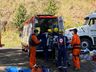 Tombamento de caminhão deixa condutor ferido na BR-282 entre SMOeste e Maravilha 
