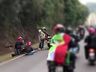 Participantes de 'motociata' sofrem acidente durante percurso