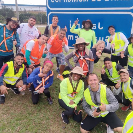 Ex-morador da região caminha mais de 200 quilômetros em peregrinação