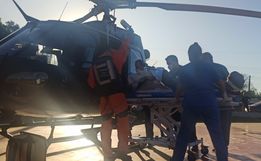 Homem é encaminhado a hospital de Chapecó após explosão de dinamite