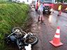 Jovem tem ferimentos leves em acidente com moto na BR-163