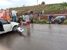 VÍDEO: colisão frontal entre dois veículos deixa motorista ferido na BR 163