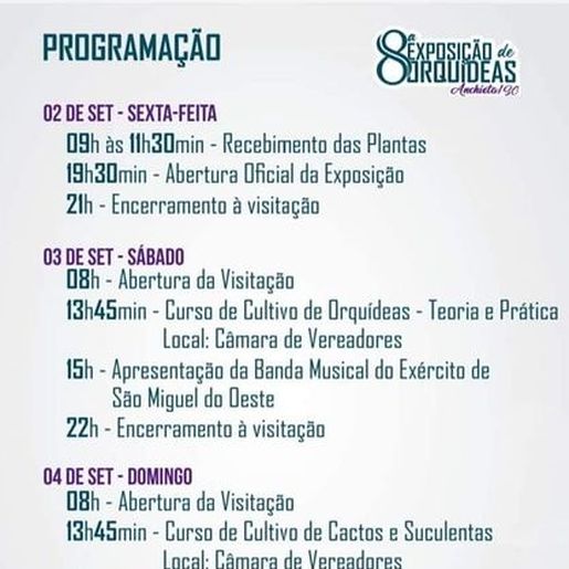 8ª Exposição de Orquídeas de Anchieta continua neste final de semana