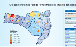 Ciclone deixa 100 mil unidades sem energia elétrica em Santa Catarina