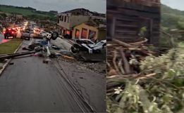 Tornado deixa cinco mortos e 130 feridos em cidade no interior do Paraná