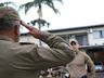 11° BPM/Fron presta homenagem a Tiradentes em São Miguel do Oeste