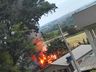 Incêndio destroi casa às margens da SC-163