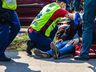 VÍDEO: colisão deixa motociclista ferido na Willy Barth em SMO