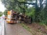 Caminhão dos Bombeiros tomba a caminho de ocorrência em Santa Catarina
