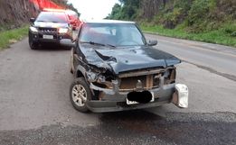 Motorista força ultrapassagem e provoca acidente na BR 163 