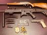 PC apreende armas em operação contra violência doméstica em Pinhalzinho