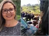 Professora atingida por pneu em autódromo de SC recebe alta hospitalar