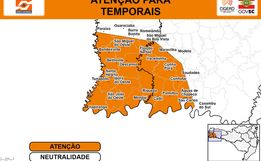 Chuva intensa e ventos fortes colocam Oeste catarinense em alerta
