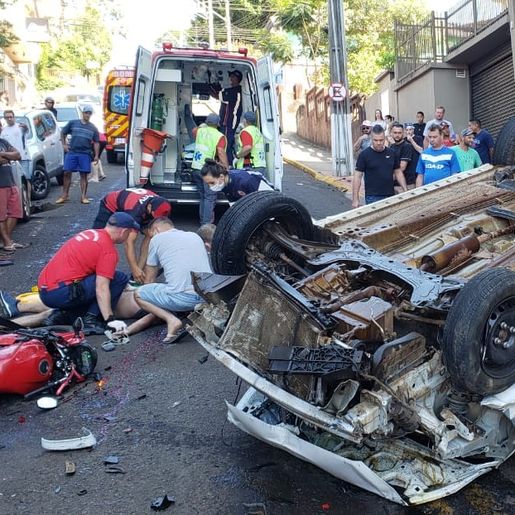 VÍDEO: Grave acidente deixa vários feridos no centro de Itapiranga