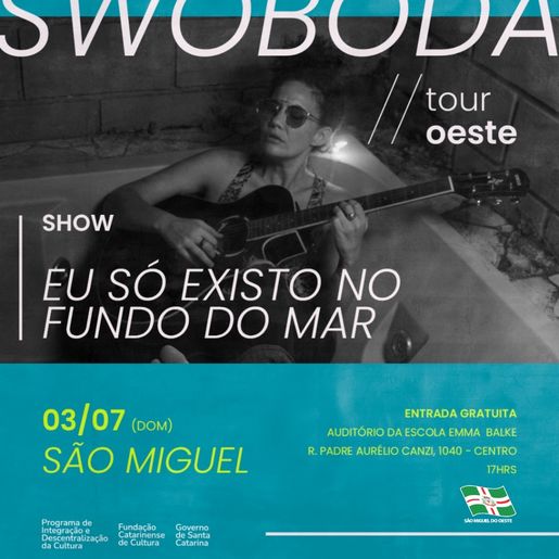 SMO recebe Renata Swoboda, com a turnê “Eu só existo no fundo do mar”