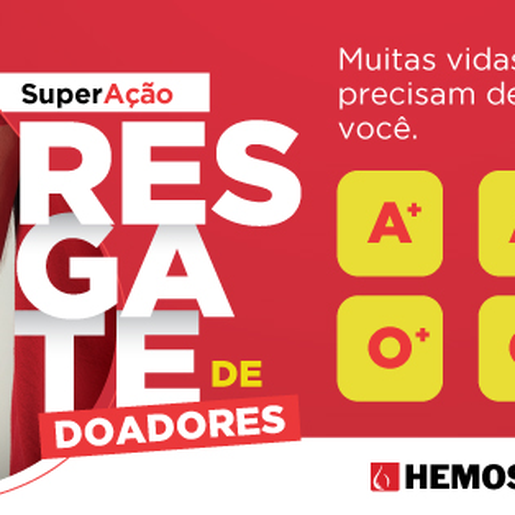  HEMOSC inicia mais uma campanha para incentivar doação de sangue