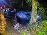 Homem colide carro em árvore e é preso por embriaguez em São Miguel do Oeste