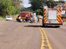 Colisão entre carro e moto deixa mulher ferida na SC 163