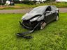 Veículo tomba após colisão no trevo de acesso a Descanso 