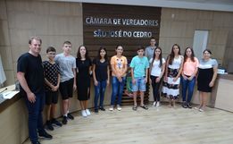 Legislativo de SJCedro realiza roda de conversa com Vereadores Mirins