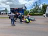 Motociclista fica ferido após colisão com carro na Willy Barth