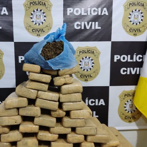  Traficantes de Itapiranga são presos no RS com mais de 50 kg de maconha