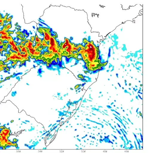 Rota do ciclone se aproxima de SC com temporais; veja detalhes